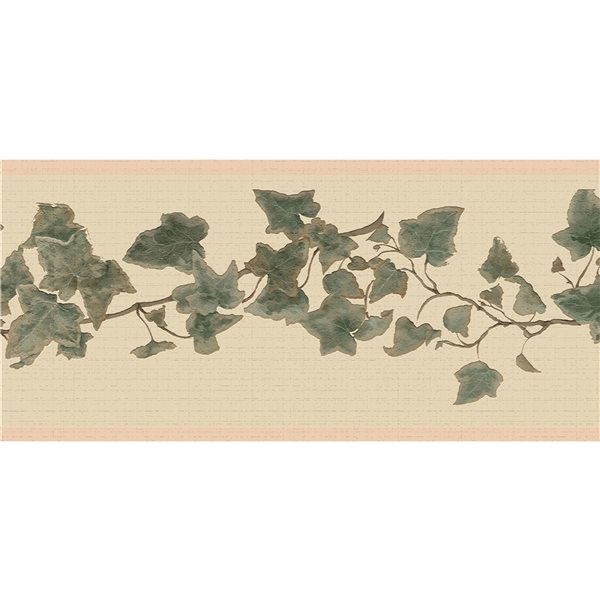 Dundee Deco 7-in Green Self-Adhesive Wallpaper Border | RONA