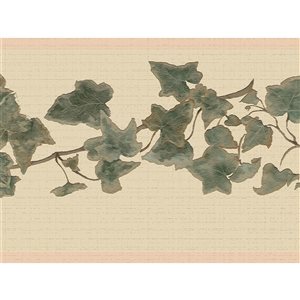 Dundee Deco 7-in Green Self-Adhesive Wallpaper Border