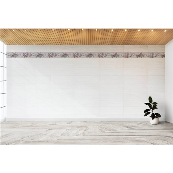 Dundee Deco 7-in Blue-Purple Self-Adhesive Wallpaper Border