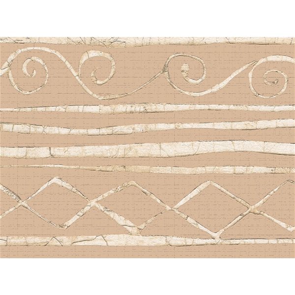 Dundee Deco 7-in Tan Self-Adhesive Wallpaper Border