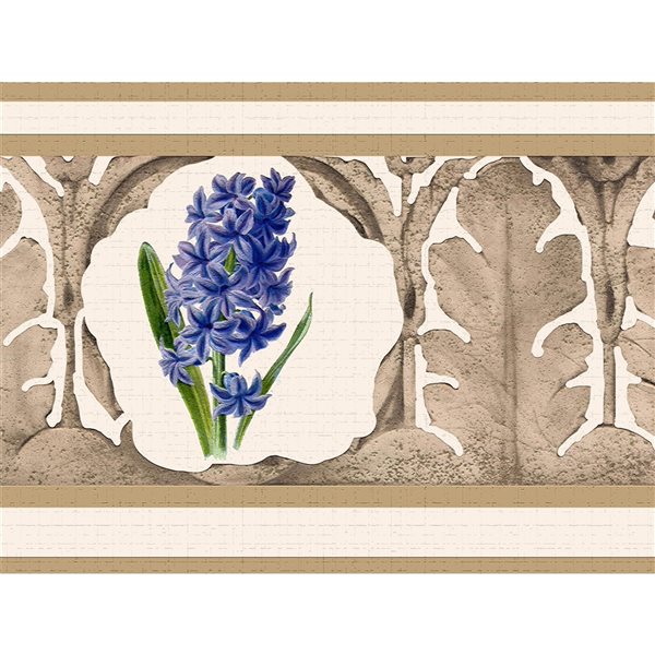 Dundee Deco 7-in Cream/Pink Self-Adhesive Wallpaper Border