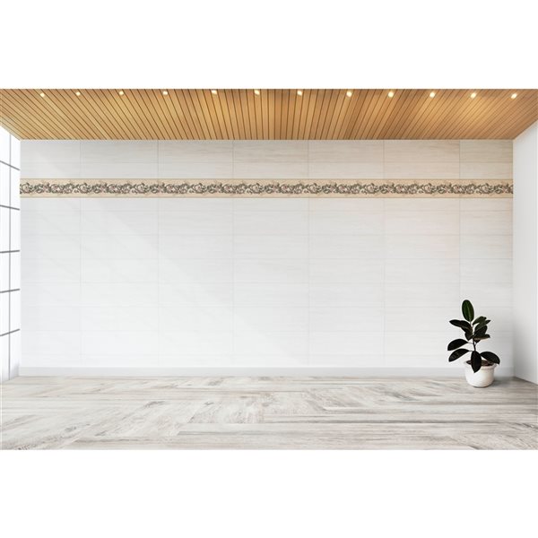 Dundee Deco 7-in Green/Pink Self-Adhesive Wallpaper Border