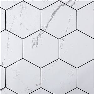 Dundee Deco Falkirk McGowen IV 48-sq. ft. White Vinyl Paintable Textured Peel and Stick Wallpaper