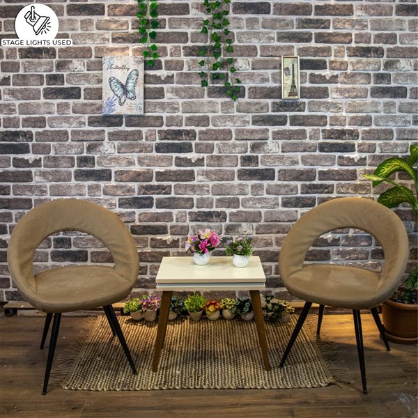 Dundee Deco Falkirk Uffcott 3.3-ft x 1.6-ft Grey and Black 53-sq. ft. 3D Wall Panel - Set of 10