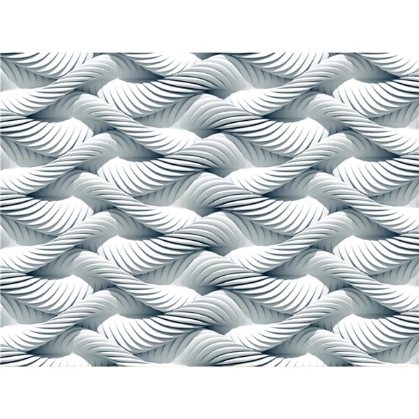 Dundee Deco Falkirk Airdrie 142-in x 106-in White "Abstract" Unpasted Wall Mural