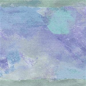 Bordure de papier peint autocollante abstraite violet et bleu par Dundee Deco