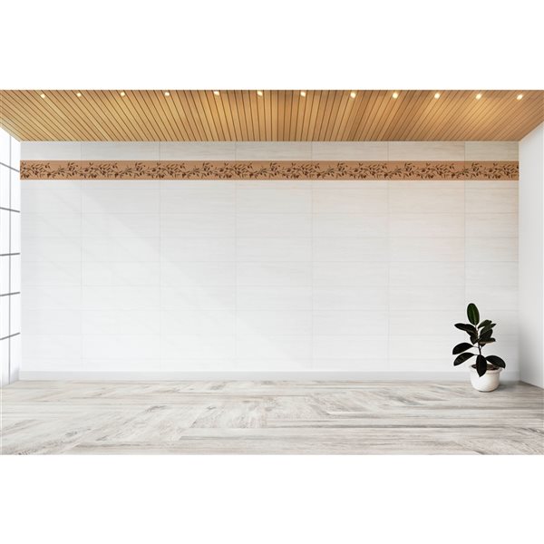 Dundee Deco Nature Red Beige Berries Peel and Stick Wallpaper Border