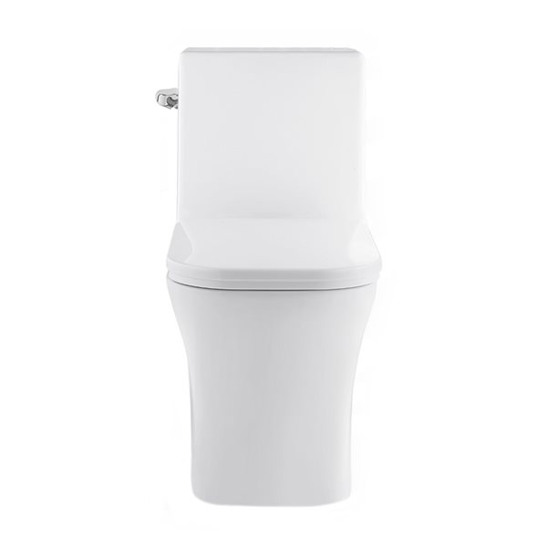 Swiss Madison Concorde White Single Square Toilet 12-in Rough-In Size