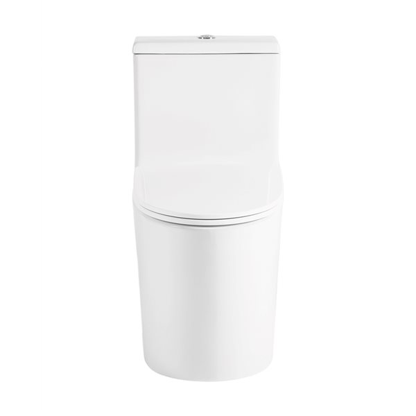 Swiss Madison Dreux White Dual Elongated Toilet 12in RoughIn Size SM