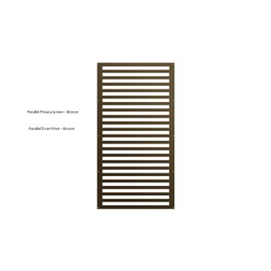 Sunbelly 36 x 68-in Aluminum Bronze Screen Panel - Parallel (Screen Only)