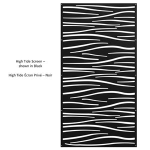 Sunbelly 36 x 68-in Aluminum  Black Screen Panel - High Tide (Screen Only)