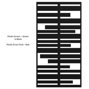 Sunbelly 36 x 68-in Aluminum Black Screen Panel - Planks (Screen Only)