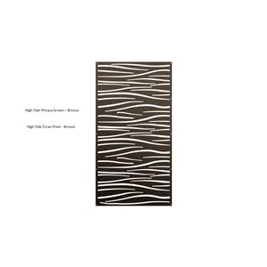 Sunbelly 36 x 68-in Aluminum Bronze Screen Panel - High Tide (Screen Only)
