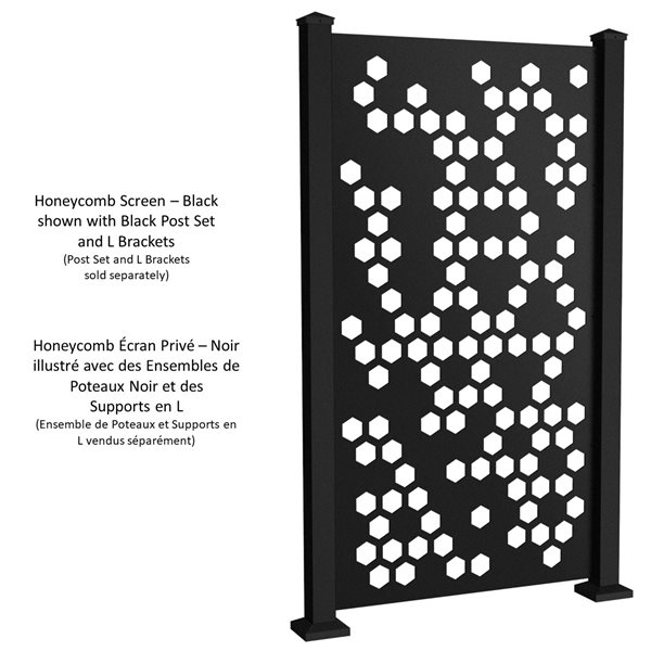Sunbelly 36 x 68-in Aluminum Black Screen Panel - Honeycomb (Screen Only)