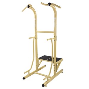 Stamina Pro Yellow Outdoor Body Weight-Resistant Manual Fitness Tower