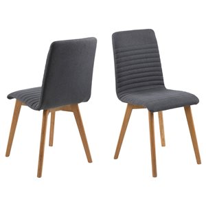 Actona Arosa Contemporary Polyester Parsons Chair - Set of 2