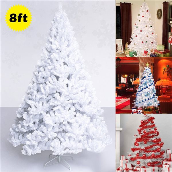 Costway 8ft Artificial PVC Christmas Tree with Stand Holiday Indoor Outdoor CM19736 RONA
