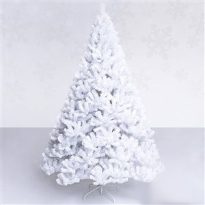 Costway 8-ft Artificial PVC Christmas Tree with Stand Holiday Indoor Outdoor