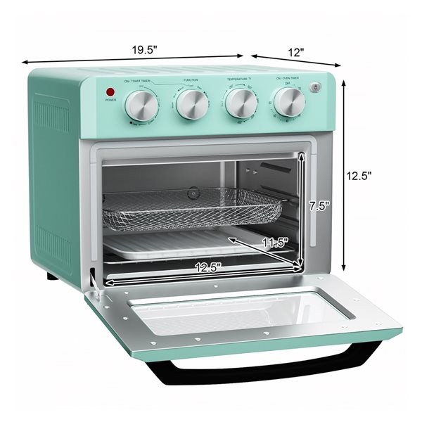 Costway Green 18-L Air Fryer Oven