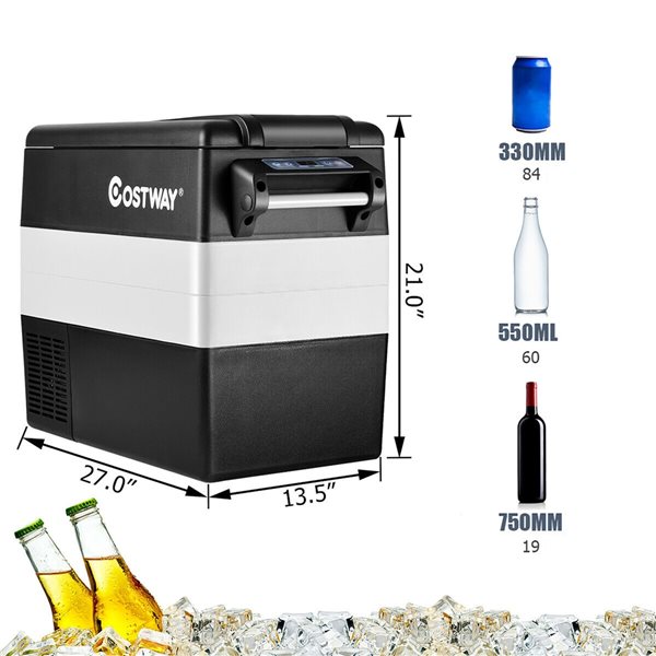 Costway 54 hot sale quart portable refrigerator