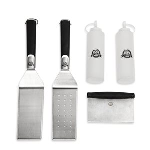 Pit Bos Stainless Steel Griddle Tool Kit - 5-Piece