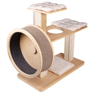 Cat Life Spin Kitty Cat Tree with Built-In Wheel