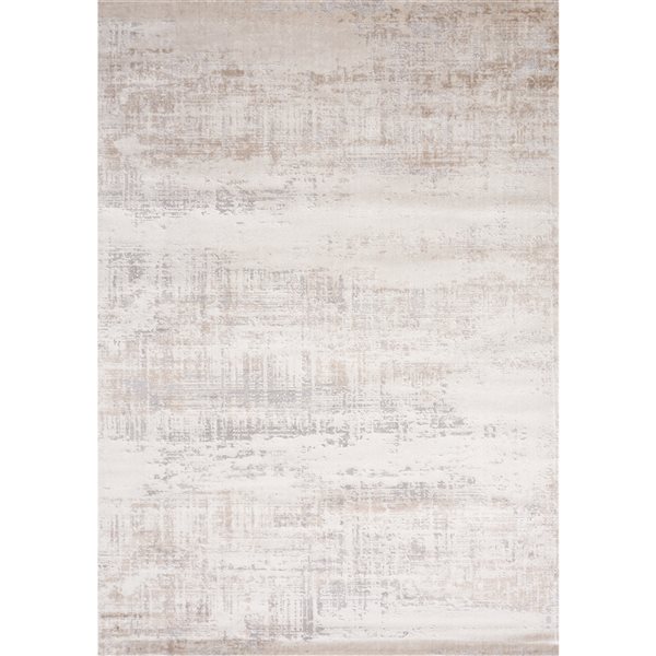 Kalora Chorus 8ft x 11ft Cream Rectangular Indoor Abstract Mid