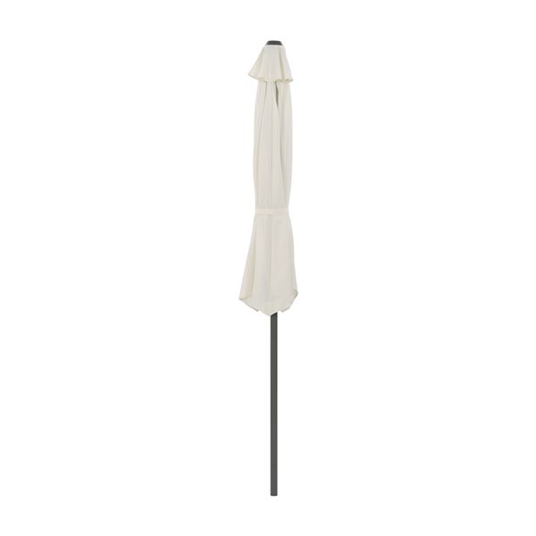 CorLiving 8.5-ft Off White UV Resistant Half Umbrella