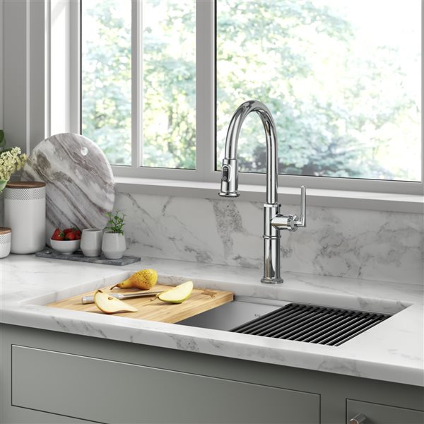 Concetto SingleHandle PullDown Kitchen Faucet Dual Spray, 60 OFF