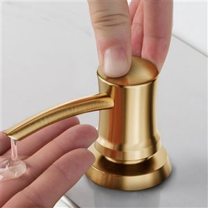 Kraus Brushed Brass Soap and Lotion Dispenser