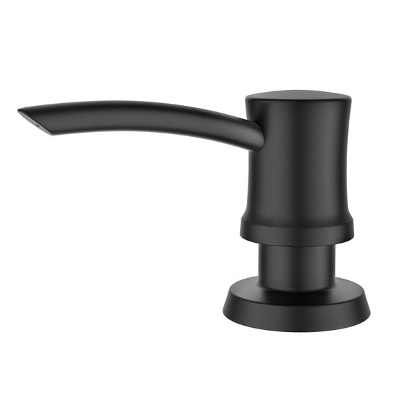 Kraus Matte Black Soap and Lotion Dispenser