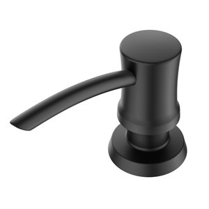 Kraus Matte Black Soap and Lotion Dispenser