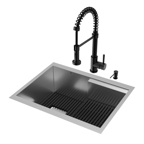 VIGO Hampton 24 In St Steel Sink With Edison Faucet And Soap   331061378 MainImage 001 L 