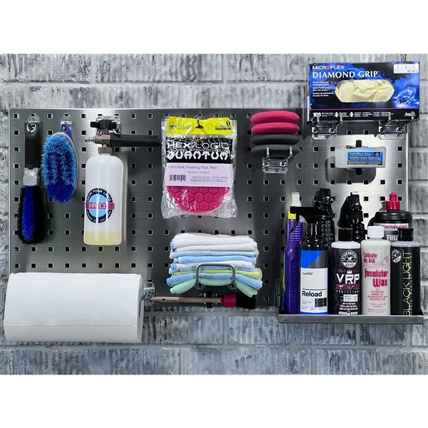 TRITON PRODUCTS (2) 18"W x 36"H Stainless Steel Square Hole Pegboards