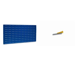 Triton Products Louvered Panel 48-in W x 24-in H Blue Steel Pegboard