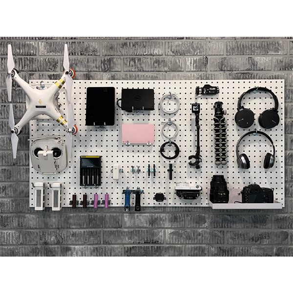 Triton Products DuraBoard 24-in W x 48-in H White Polypropylene Pegboards - 4-Piece