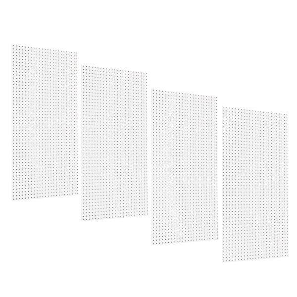 Triton Products DuraBoard 24-in W x 48-in H White Polypropylene Pegboards - 4-Piece