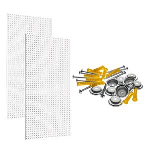 Triton Products 24-in W x 42-in H White High-Density Fibreboard Pegboards - 2-Piece