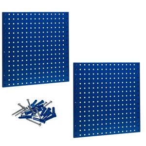 Triton Products LocBoard 24-in W x 24-in H Blue Steel Pegboards - 2-Piece
