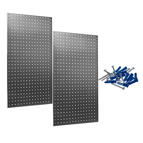 Triton Products LocBoard 24-in W x 42.5-in H Stainless Steel Pegboards - 2-Piece