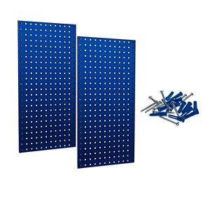Triton Products LocBoard 18-in W x 36-in H Blue Steel Pegboards - 2-Piece