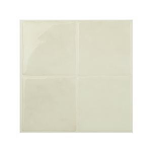 Smart Tiles Zellige Oia 4-piece 9-in x 9-in Beige Peel and Stick Vinyl Tile