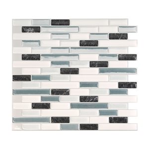 Smart Tiles Muretto Brina 4-piece 10-in x 10-in Multicoloured Peel and Stick Vinyl Tile