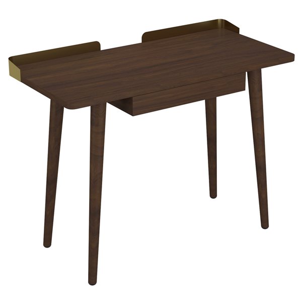 !nspire 20-in Rustic Modern Solid Wood Writing Desk in Brown/Tan