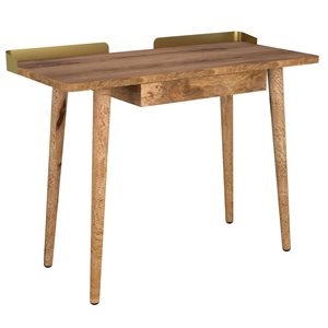!nspire 20-in Brown Tan Rustic Modern Solid Wood Writing Desk