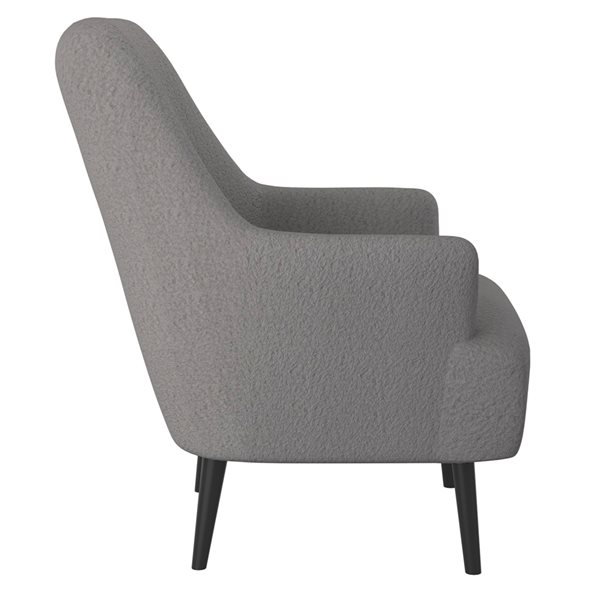 !nspire Modern Grey Polyester Accent Chair