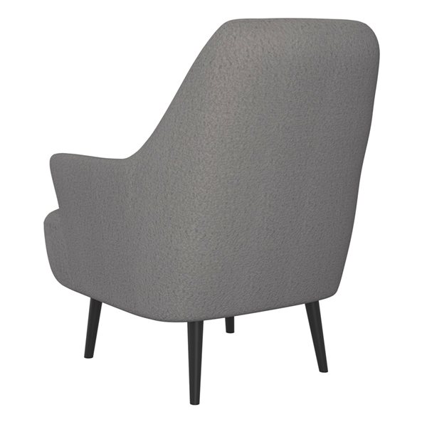 !nspire Modern Grey Polyester Accent Chair