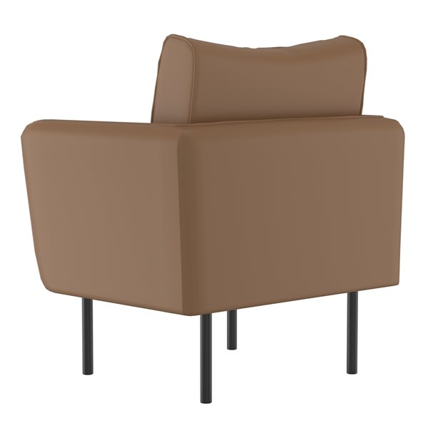 !nspire Modern Saddle Faux Leather Accent Chair