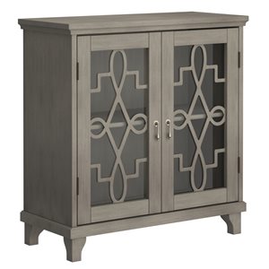 WHI 13-in Grey Composite Curio Cabinet