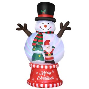 Outsunny 8-ft Christmas Inflatable Snowman with LED